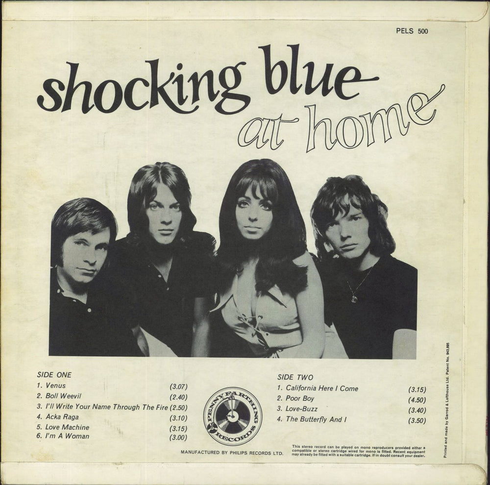 Shocking Blue At Home UK vinyl LP album (LP record)