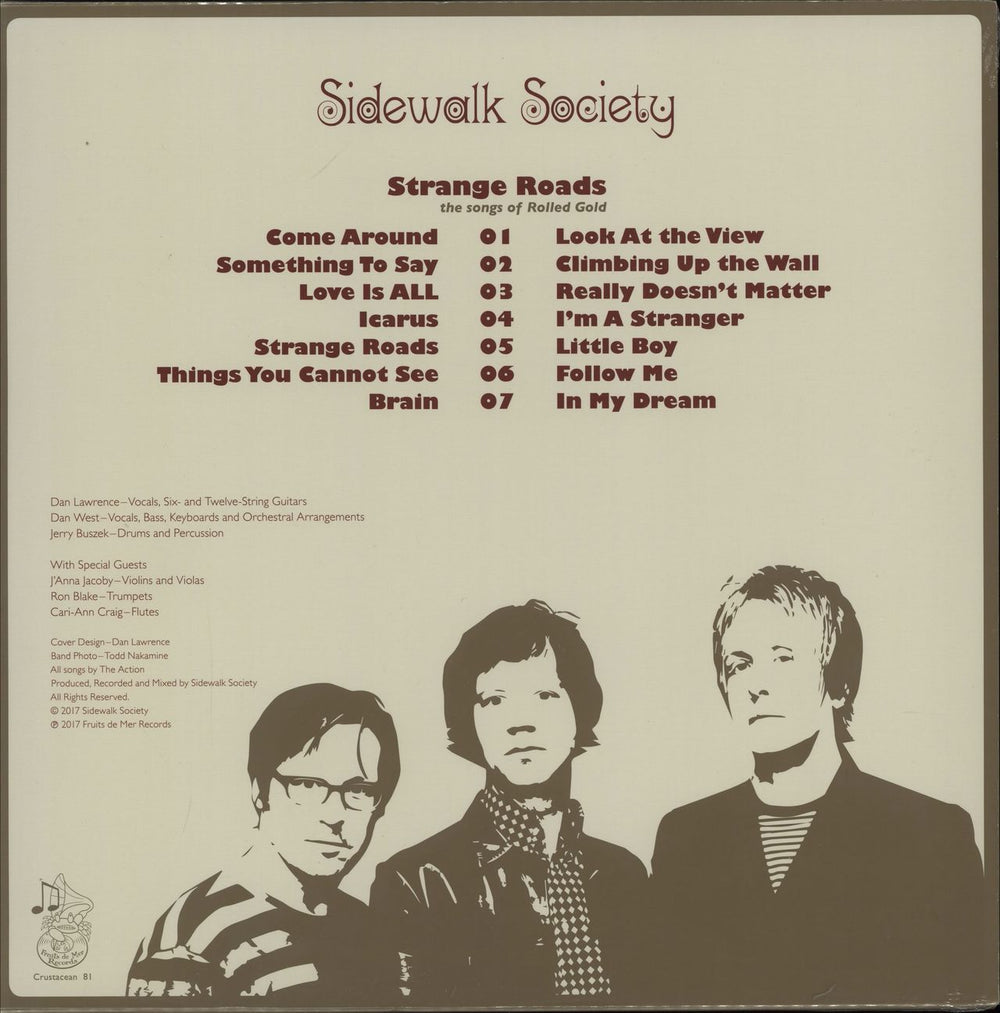 Sidewalk Society Strange Roads: The Songs Of Rolled Gold - Red / White Vinyl UK vinyl LP album (LP record)