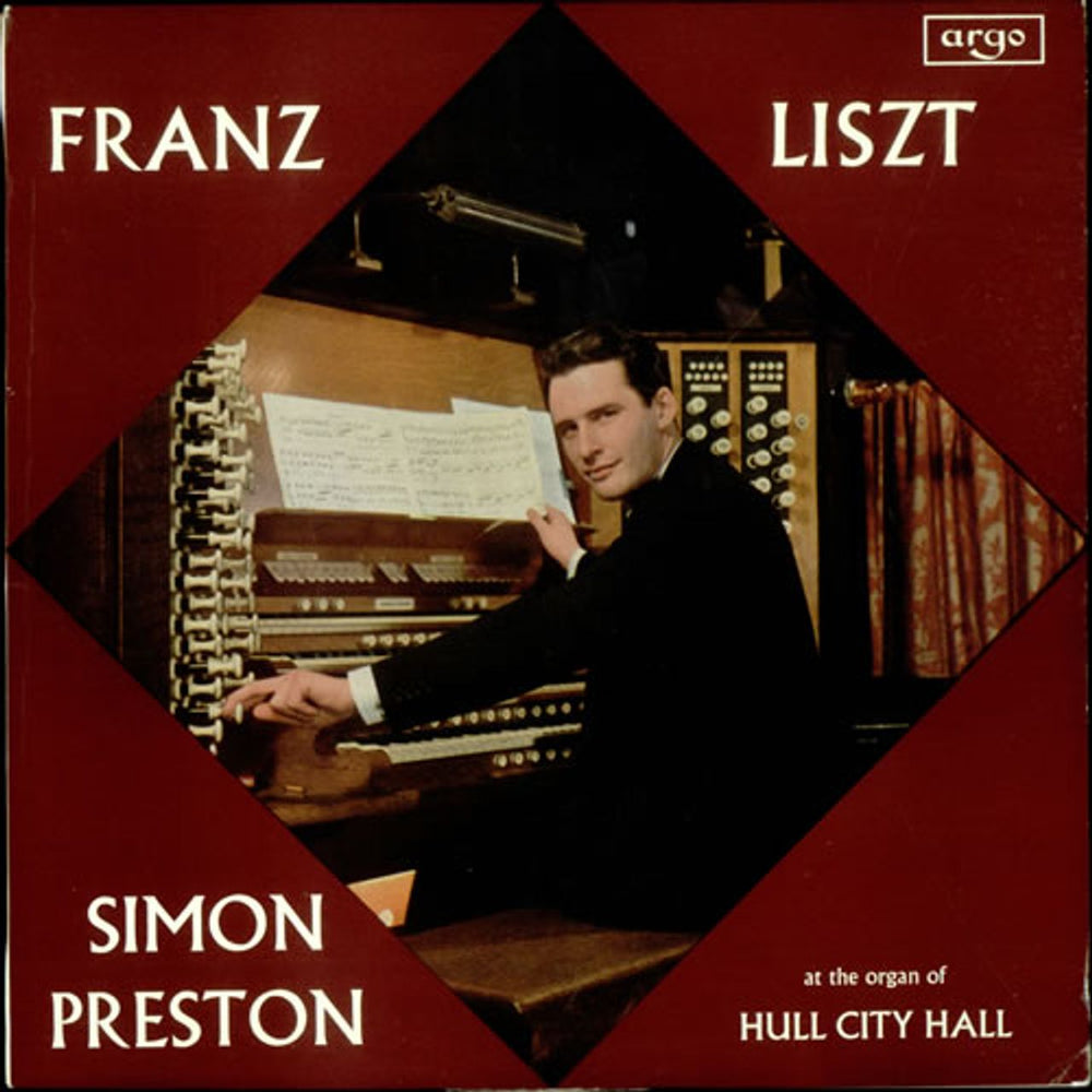 Simon Preston Franz Liszt UK vinyl LP album (LP record) ZRG503