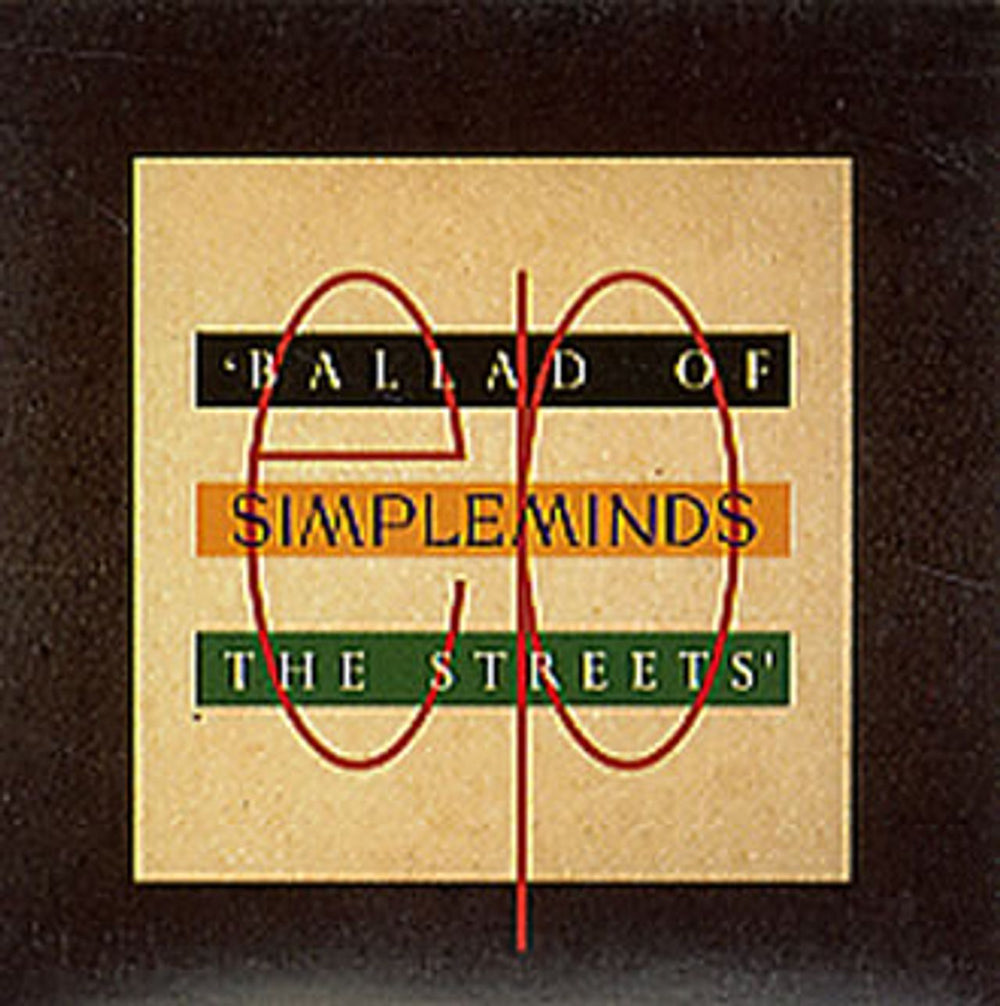 Simple Minds Ballad Of The Streets UK 3" CD single (CD3) SMXCD3