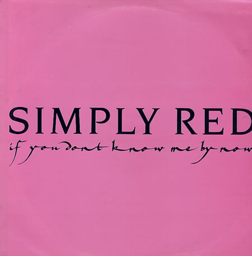 Simply Red If You Don't Know Me By Now Brazilian Promo 12" vinyl single (12 inch record / Maxi-single) 6WP.1034