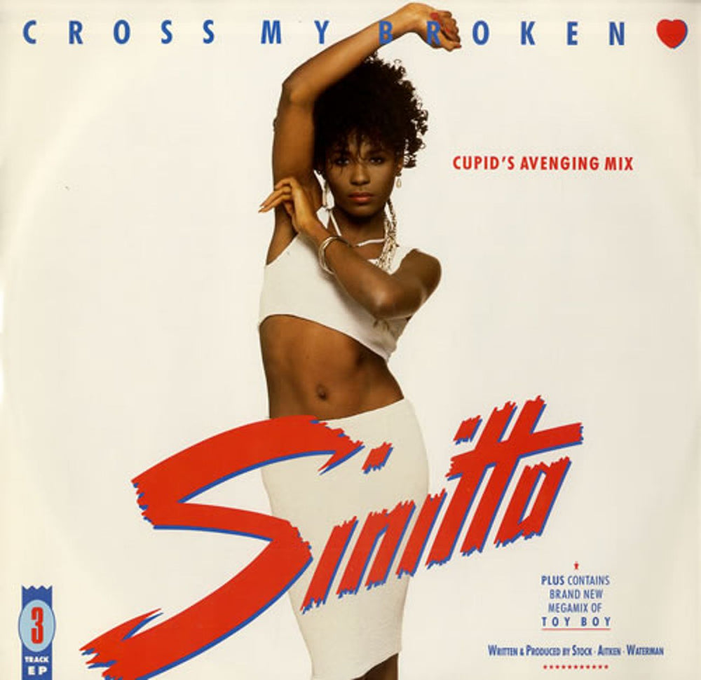 Sinitta Cross My Heart - Cupid's Avenging Mix UK 12" vinyl single (12 inch record / Maxi-single) 12FAN15