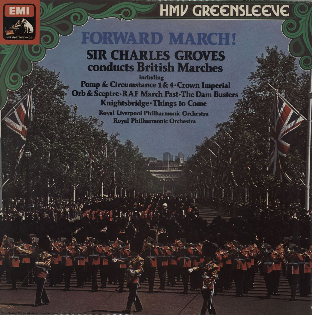 Sir Charles Groves Forward March! - Test Pressing UK 2-LP vinyl record set (Double LP Album) ESD7075