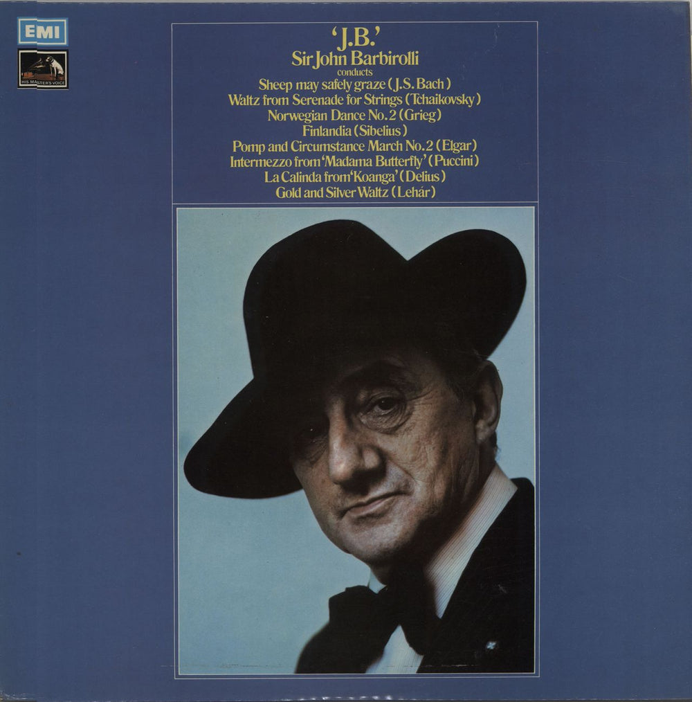 Sir John Barbirolli 'J.B.' - Sir John Barbirolli Conducts UK vinyl LP album (LP record) SEOM10