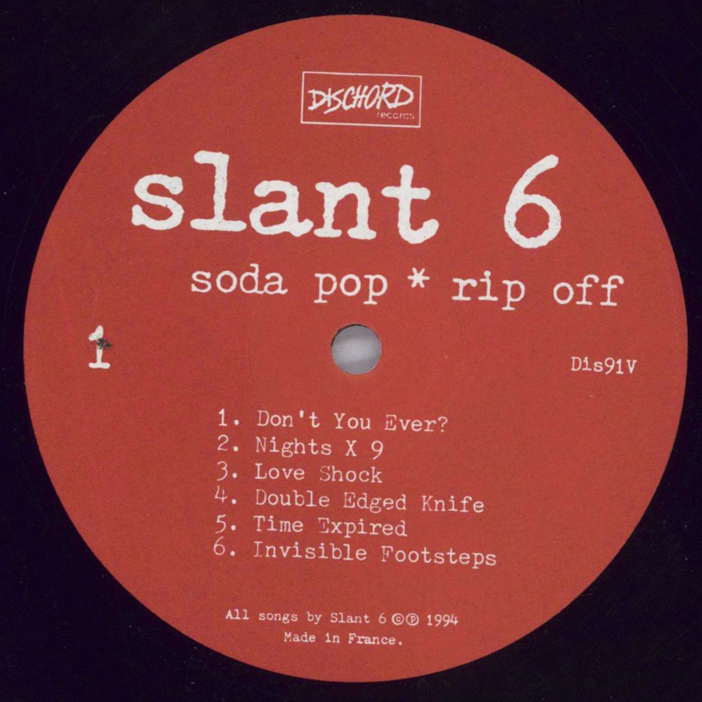 Slant 6 Soda Pop - Rip Off UK vinyl LP album (LP record) 57GLPSO823756