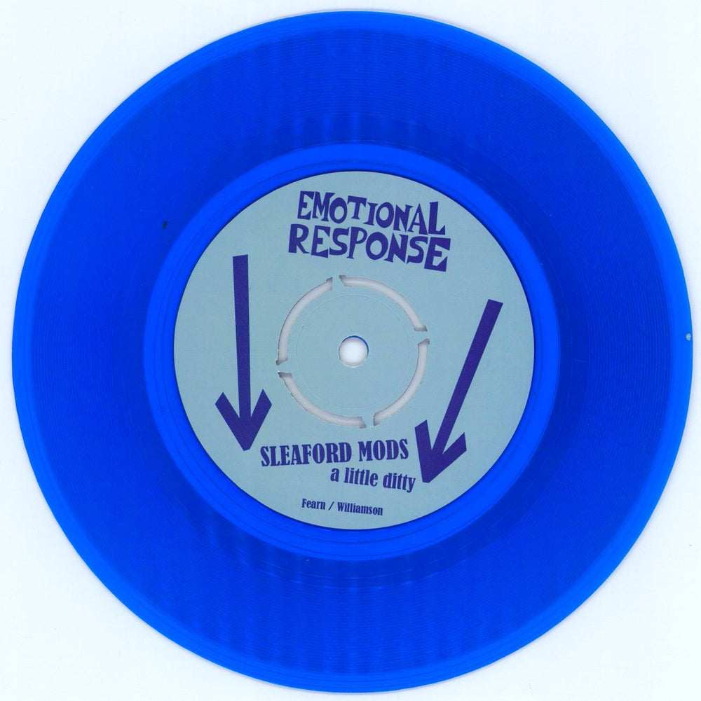 Sleaford Mods A Little Ditty - Blue Vinyl US 7" vinyl single (7 inch record / 45) Y2O07AL771972