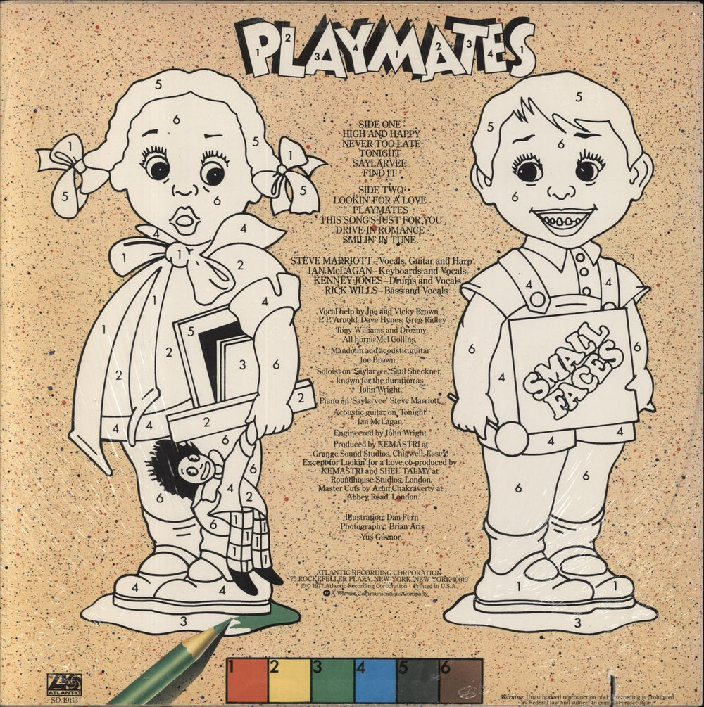 Small Faces Playmates - Opened Shrink US vinyl LP album (LP record)