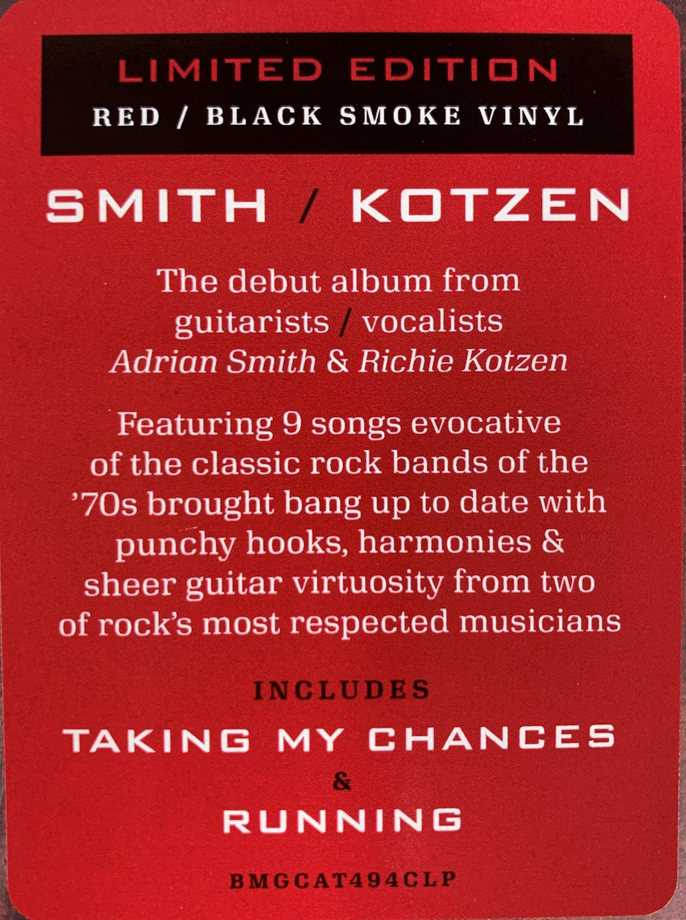 Smith / Kotzen Smith/Kotzen - Red & Black Smoke Vinyl - Sealed UK vinyl LP album (LP record)