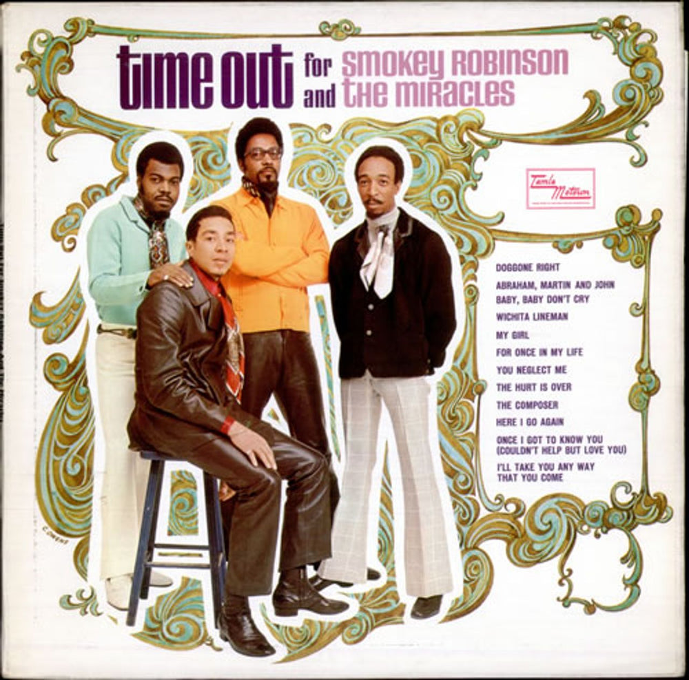 Smokey Robinson & The Miracles Time Out For Smokey Robinson & The Miracles UK vinyl LP album (LP record) TML11129