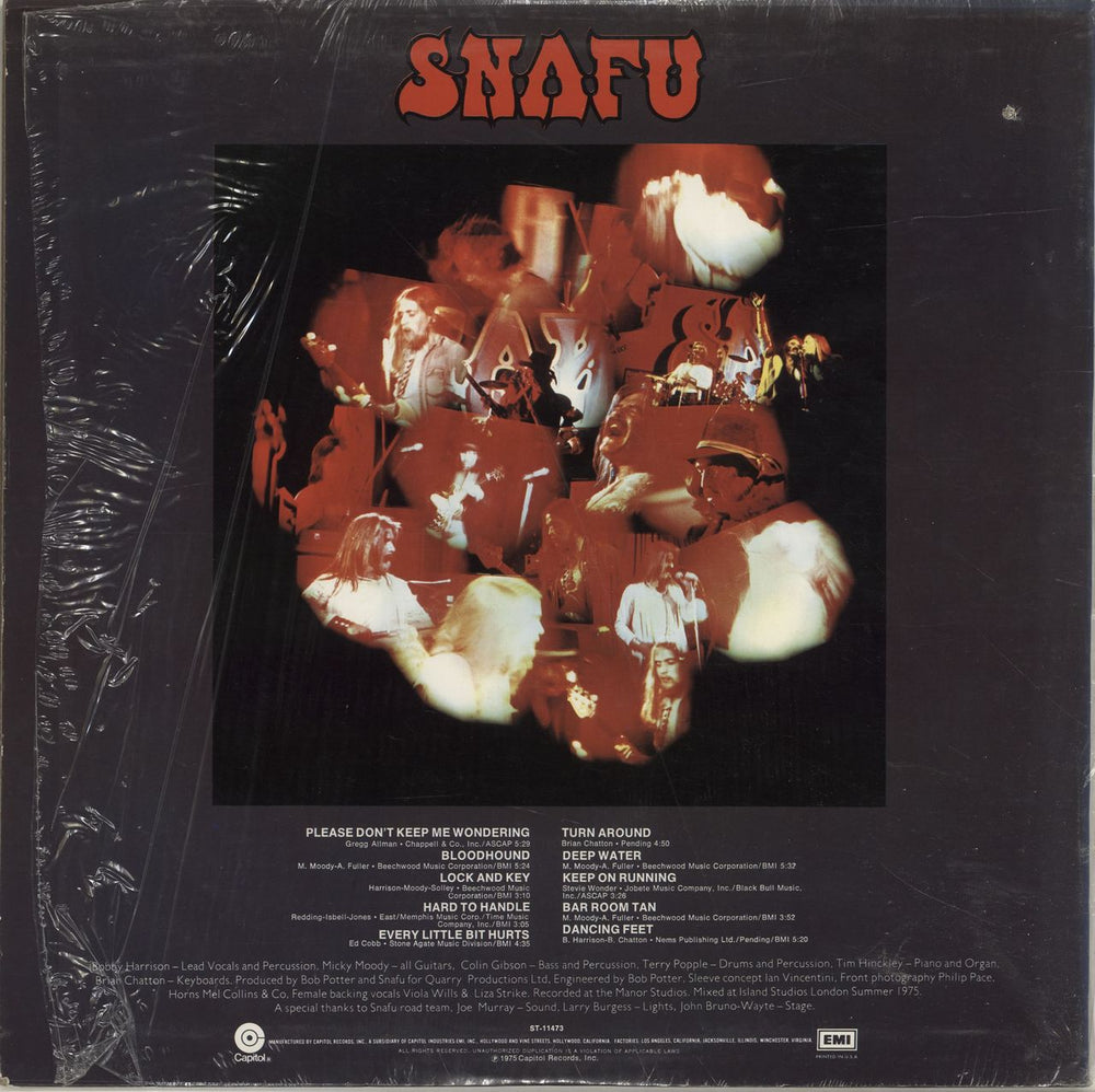 Snafu All Funked Up US vinyl LP album (LP record)