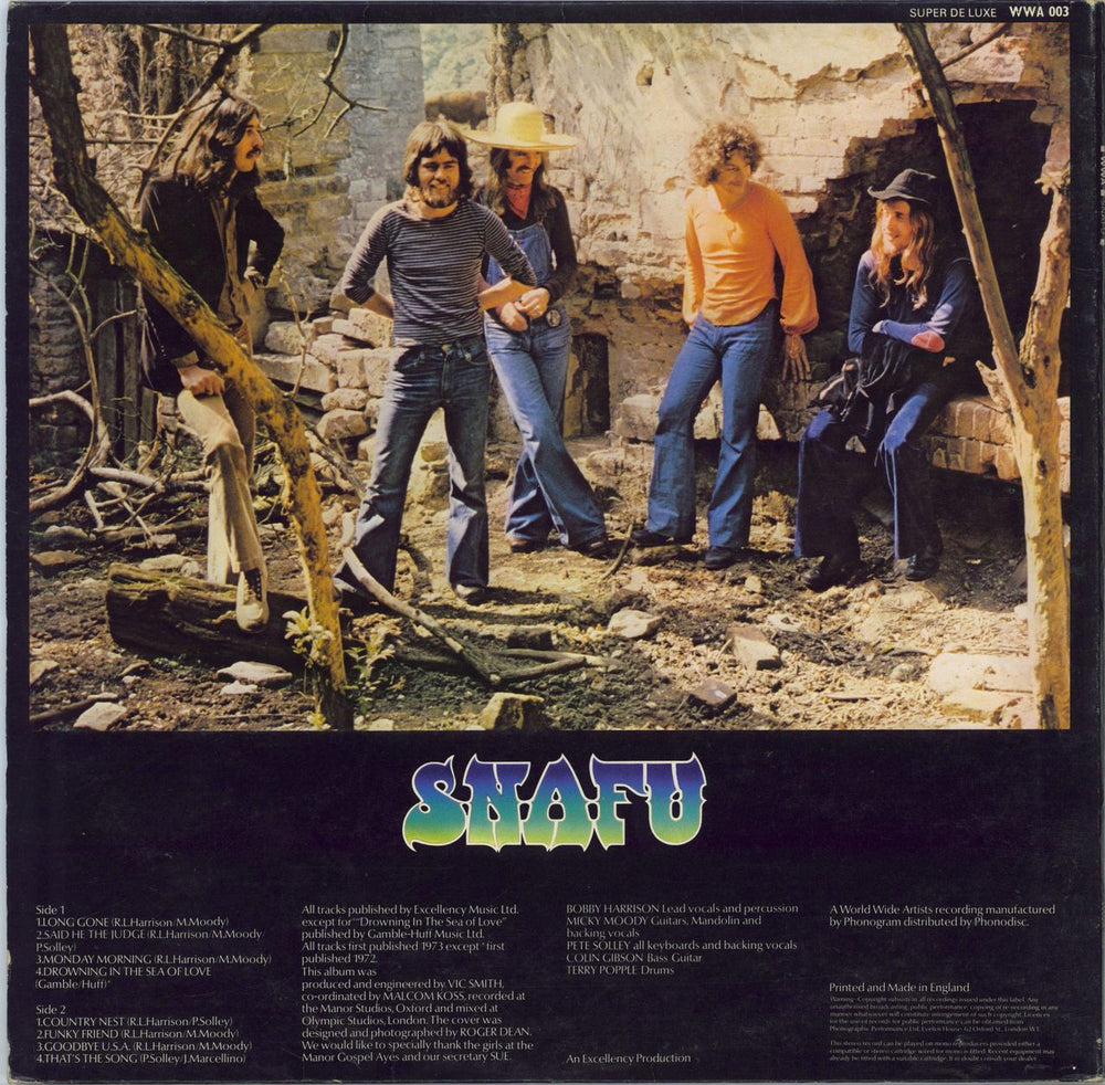 Snafu Snafu - EX UK vinyl LP album (LP record)