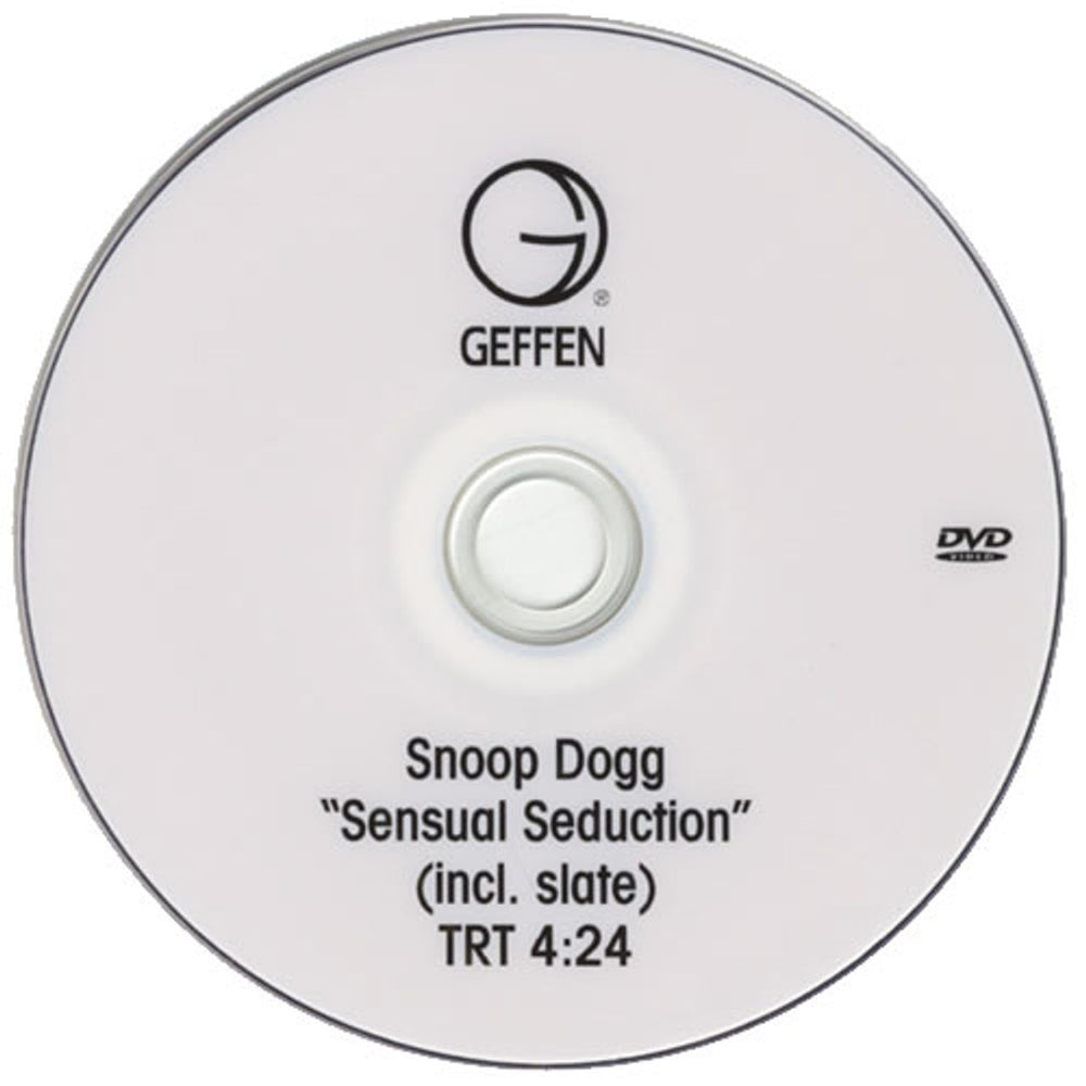 Snoop Doggy Dogg Sensual Seduction US Promo promo DVD-R DVD-R ACETATE