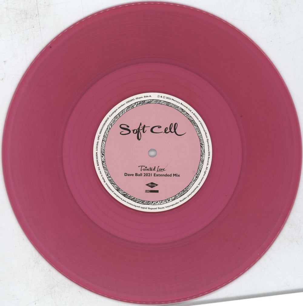 Soft Cell Tainted Love 40 - Pink Vinyl + Shrink UK 10" vinyl single (10 inch record) SOF10TA797887