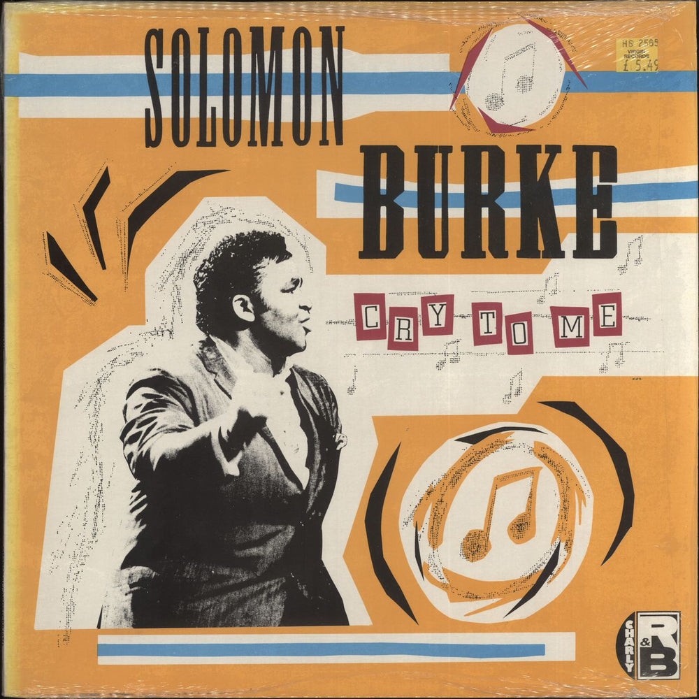 Solomon Burke Cry To Me UK vinyl LP album (LP record) CRB1075