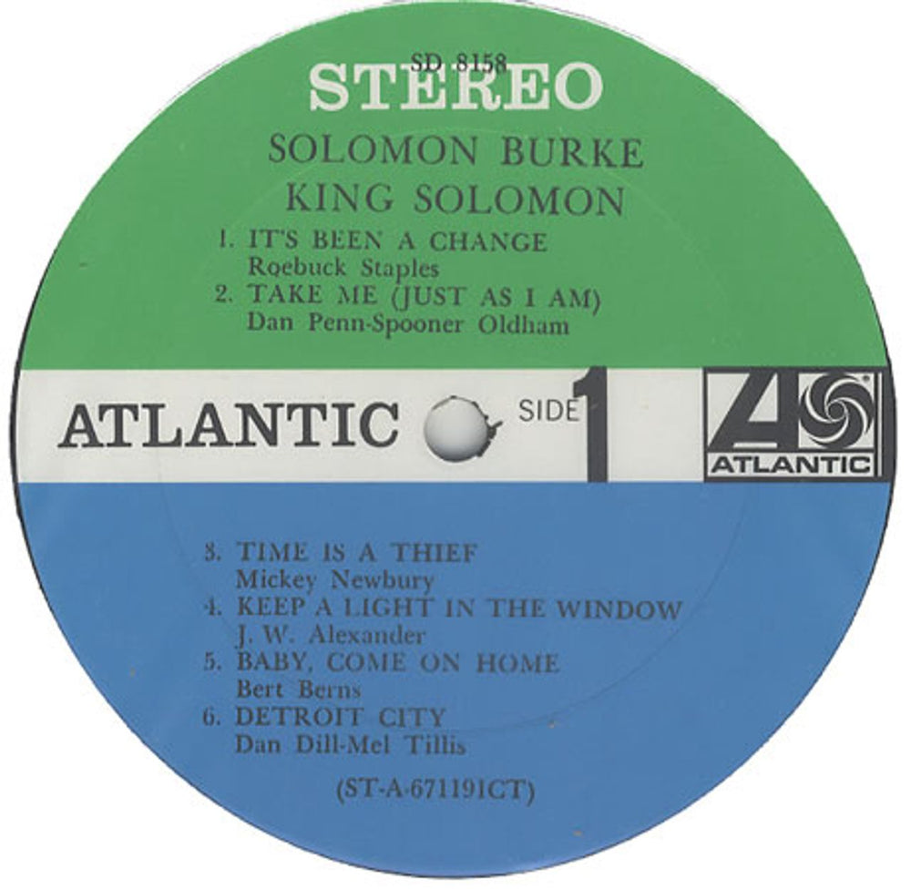 Solomon Burke King Solomon US vinyl LP album (LP record) SBULPKI390690