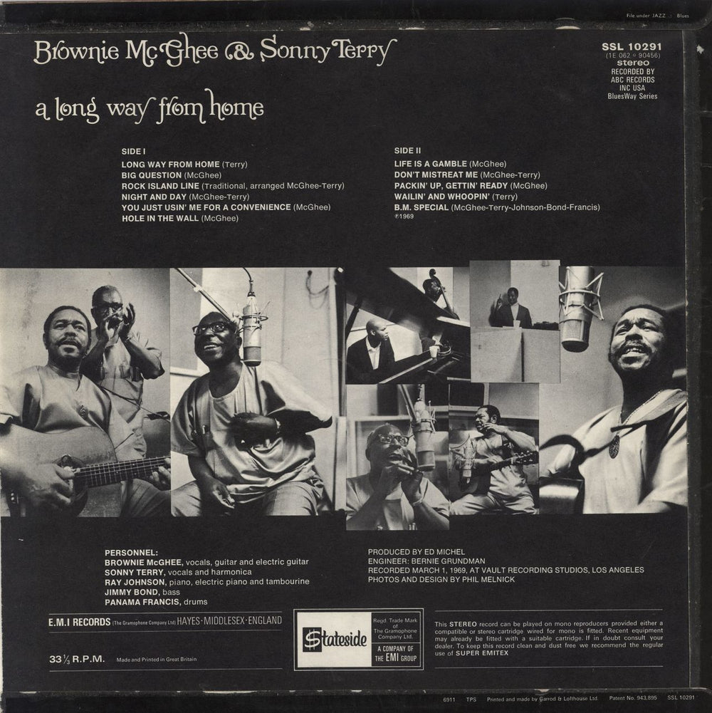 Sonny Terry & Brownie McGhee A Long Way From Home UK vinyl LP album (LP record)