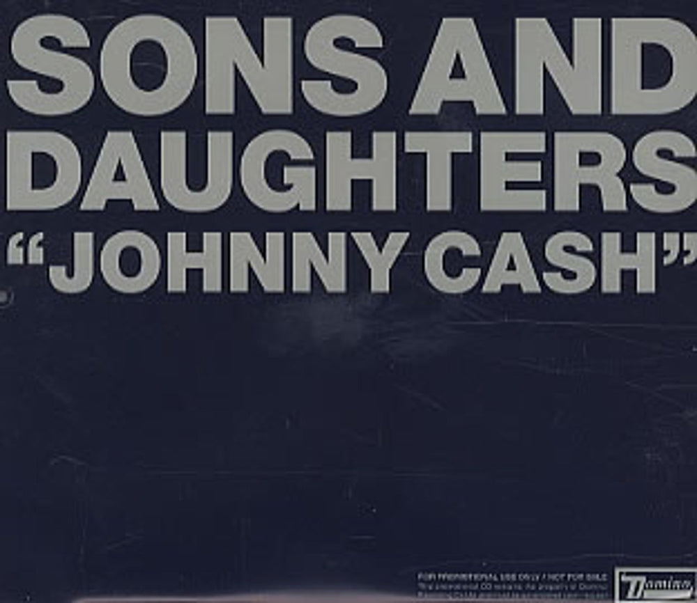 Sons And Daughters Johnny Cash UK Promo CD single (CD5 / 5") RUG186CDP