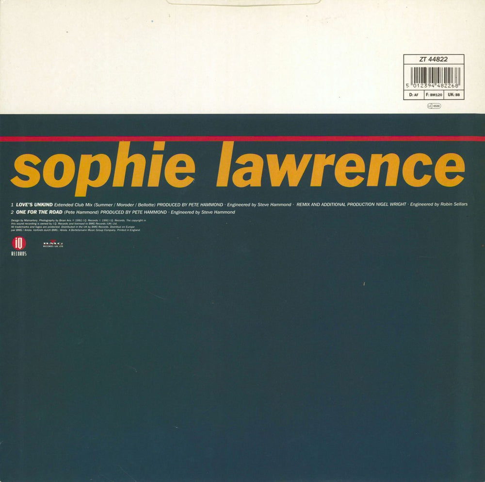 Sophie Lawrence Love's Unkind UK 12" vinyl single (12 inch record / Maxi-single) 5012394482268