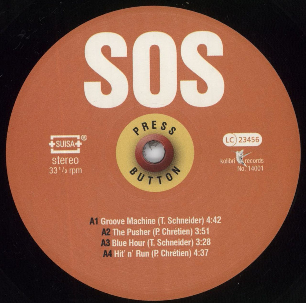 SOS Press Button - 180gm Swiss 2-LP vinyl record set (Double LP Album) 6P42LPR816544