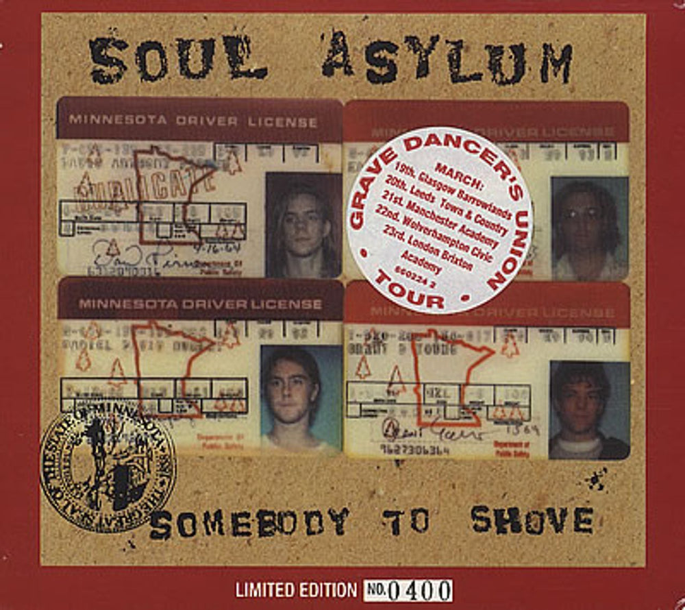 Soul Asylum Somebody To Shove Austrian CD single (CD5 / 5") 6602242