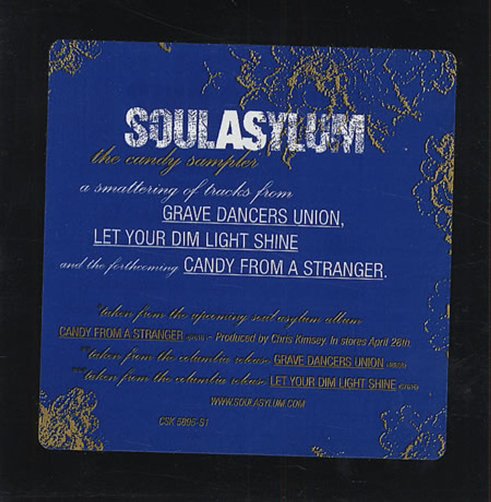 Soul Asylum The Candy Sampler US Promo CD single (CD5 / 5") CSK5895