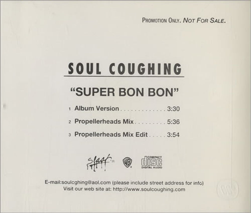 Soul Coughing Super Bon Bon US Promo CD single (CD5 / 5") PRO-CD-8519-R