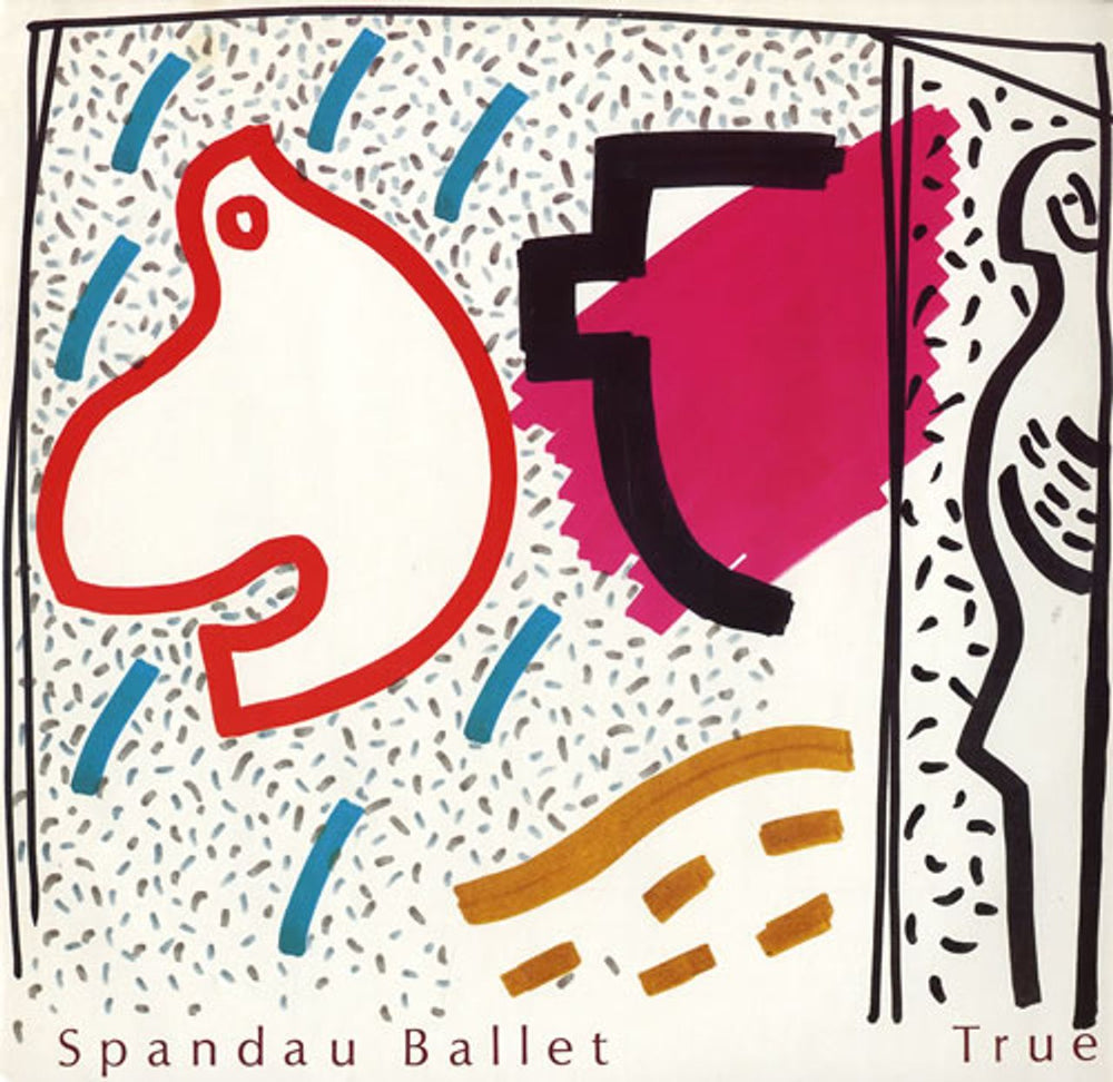 Spandau Ballet True + Poster UK 12" vinyl single (12 inch record / Maxi-single) SPANX1