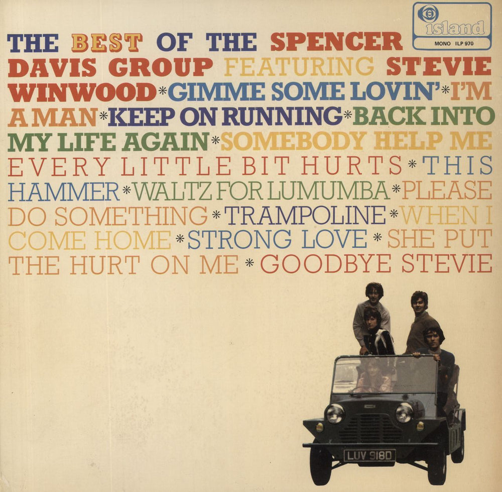 Spencer Davis Group The Best Of The Spencer Davis Group - 1st UK vinyl LP album (LP record) ILPS9070