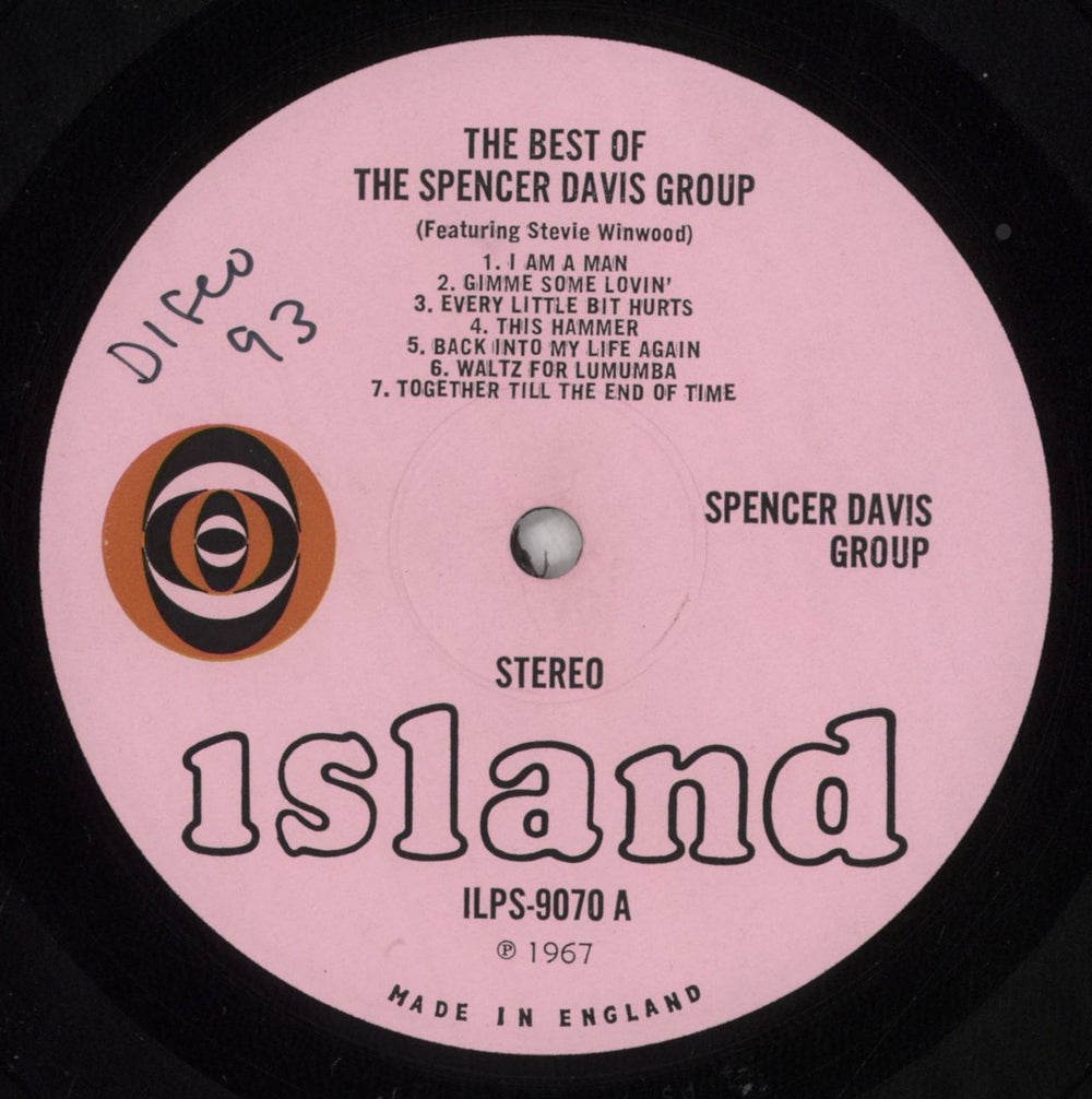 Spencer Davis Group The Best Of The Spencer Davis Group - 1st UK vinyl LP album (LP record) SDGLPTH826679