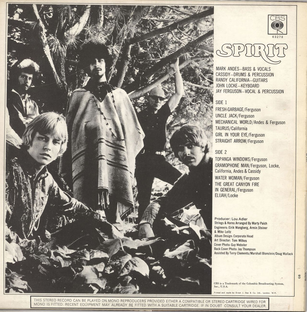 Spirit Spirit - 1st UK vinyl LP album (LP record)