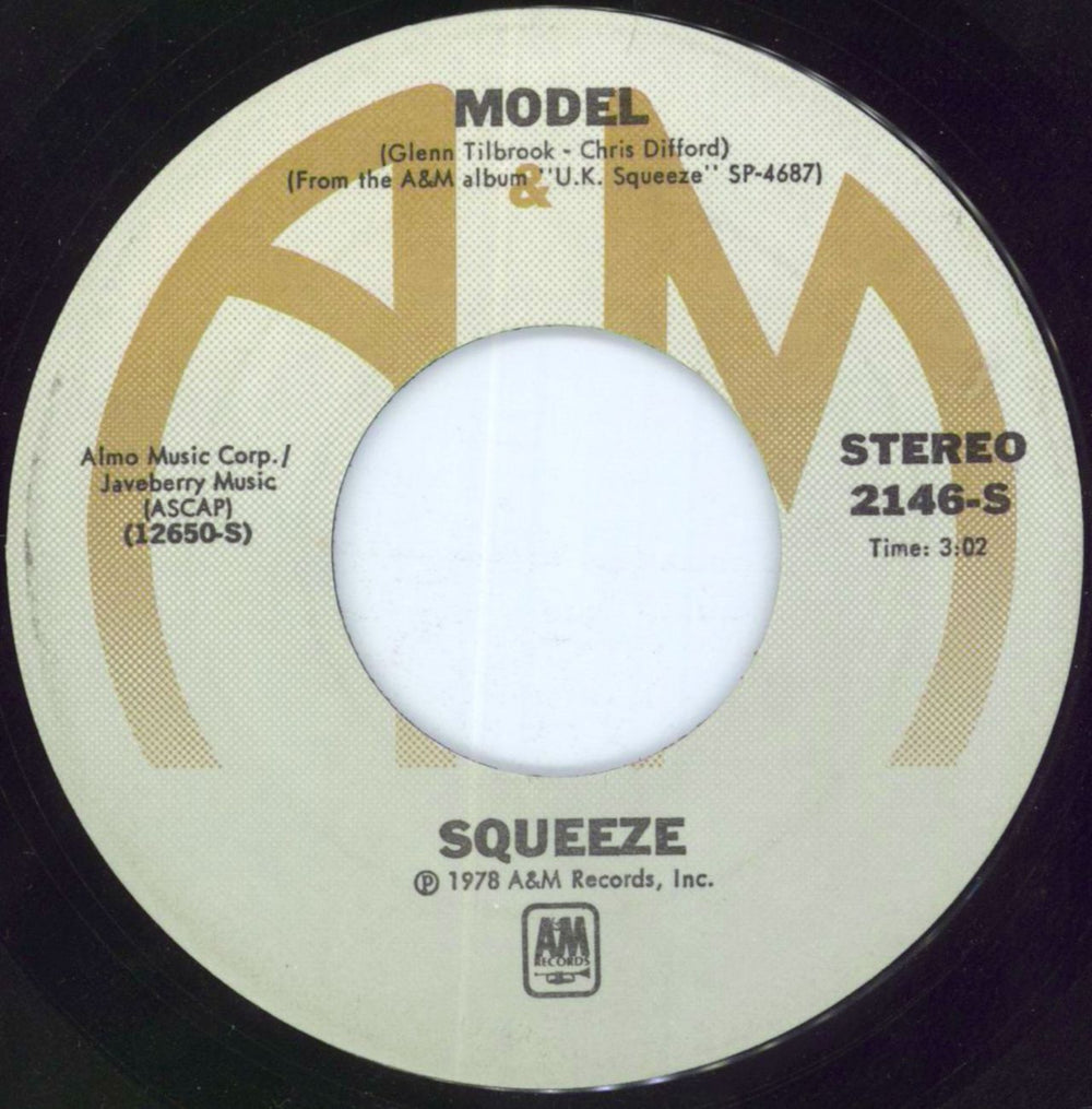 Squeeze Cool For Cats US 7" vinyl single (7 inch record / 45)