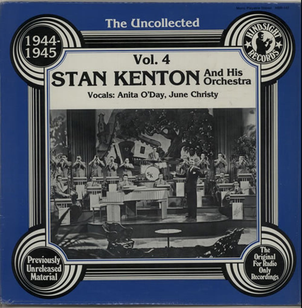 Stan Kenton The Uncollected Vol 4 - 1944-45 US vinyl LP album (LP record) HSR-147