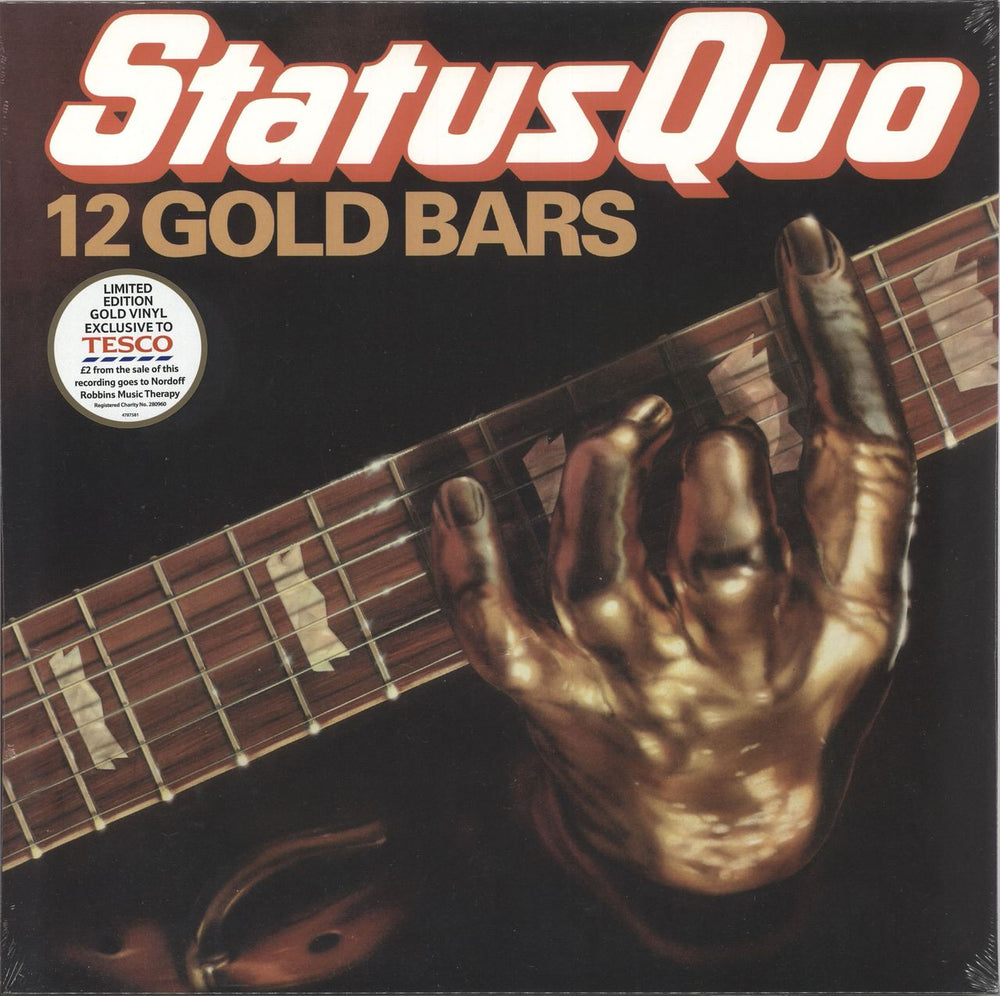 Status Quo 12 Gold Bars - 180gm Gold - Sealed UK vinyl LP album (LP record) 4787581