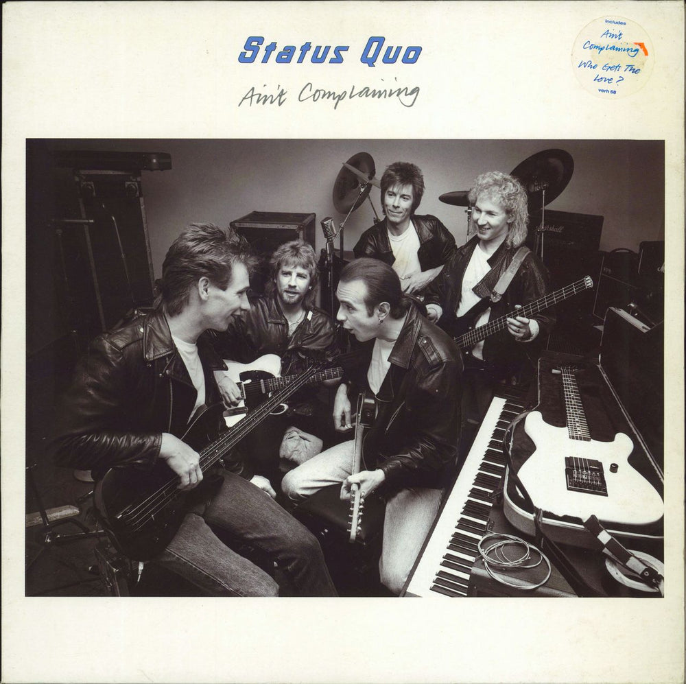 Status Quo Ain't Complaining - Stickered UK vinyl LP album (LP record) VERH58