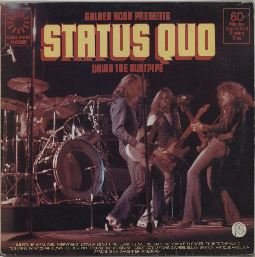 Status Quo Down The Dustpipe UK vinyl LP album (LP record) GH604