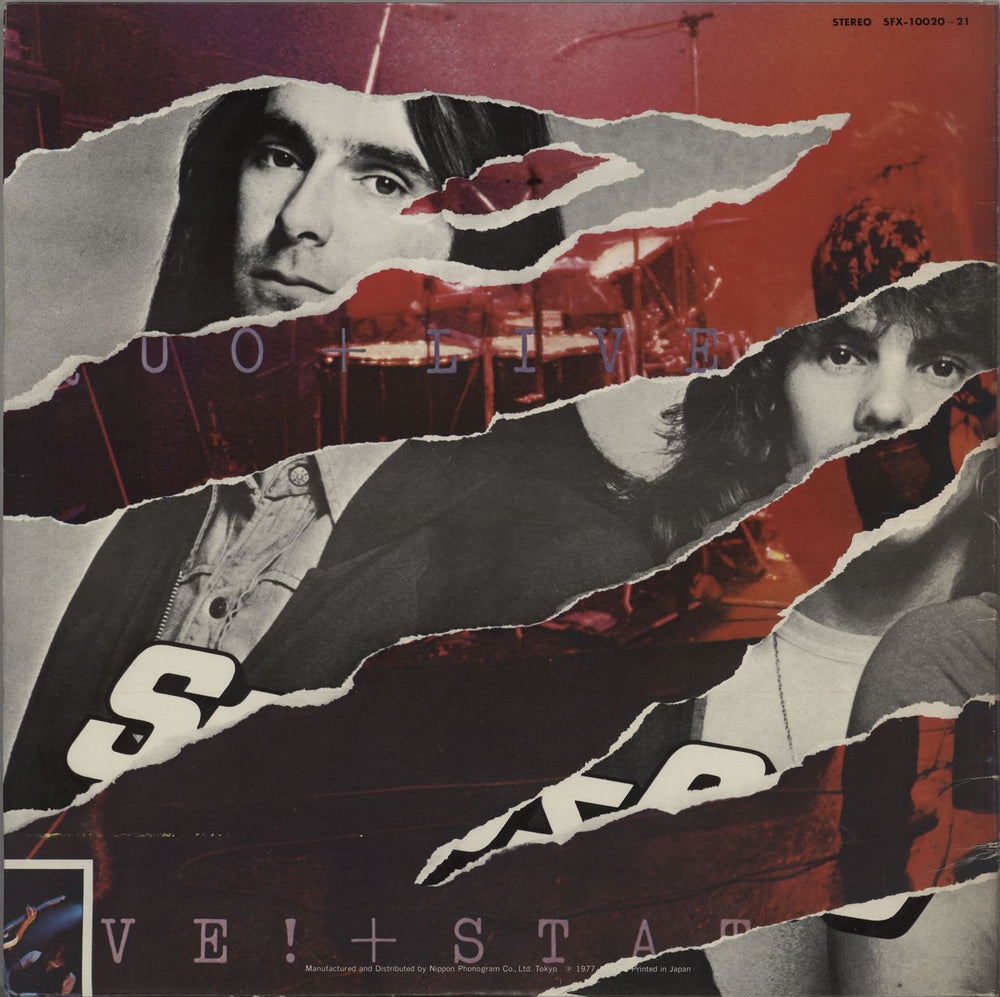 Status Quo Live + Obi Japanese 2-LP vinyl record set (Double LP Album)