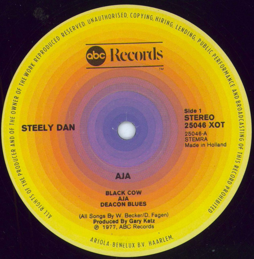 Steely Dan Aja Dutch vinyl LP album (LP record) S-DLPAJ793551