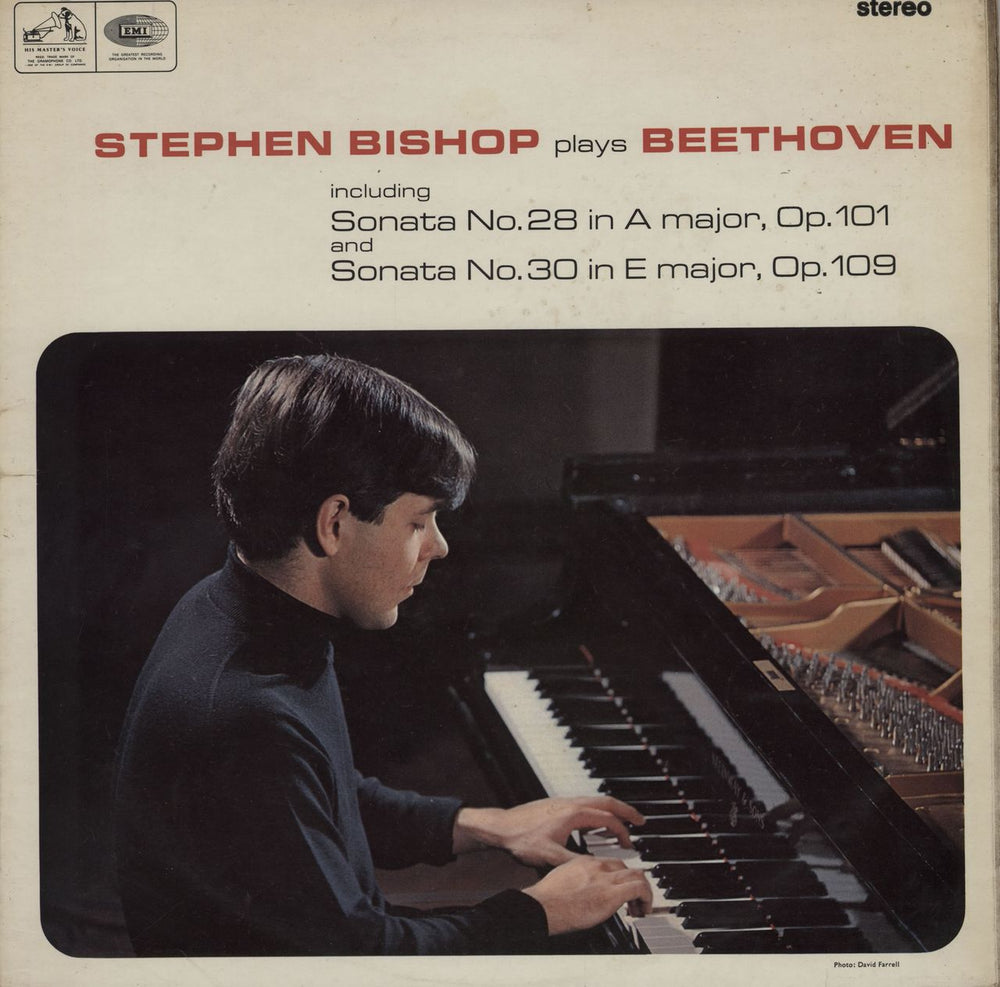 Stephen Bishop Kovacevich Stephen Bishop Plays Beethoven UK vinyl LP album (LP record) HQS1017