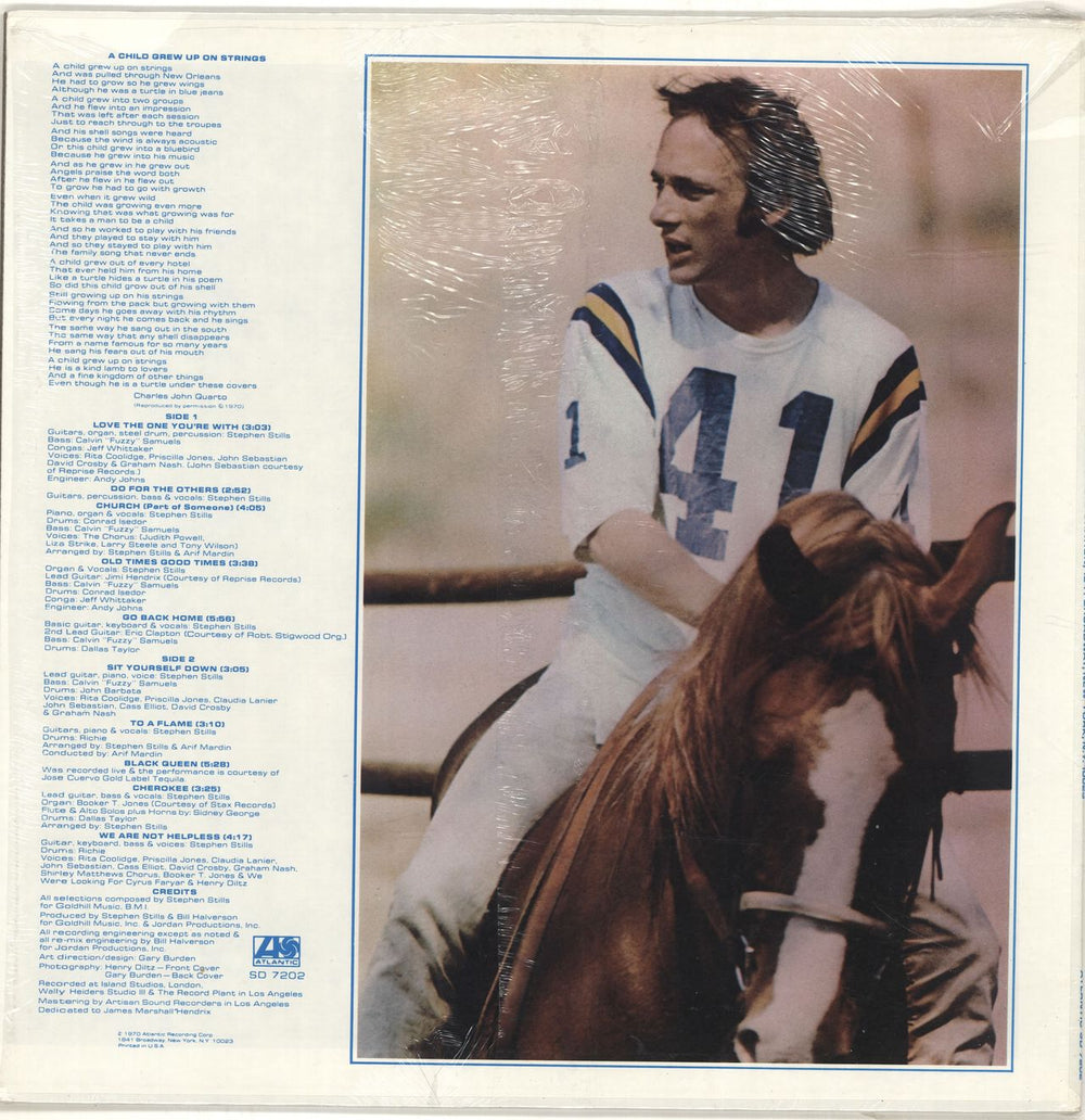 Stephen Stills Stephen Stills US vinyl LP album (LP record) SPSLPST362999