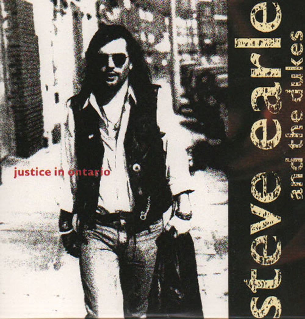 Steve Earle Justice In Ontario UK CD single (CD5 / 5") DMCAT1441