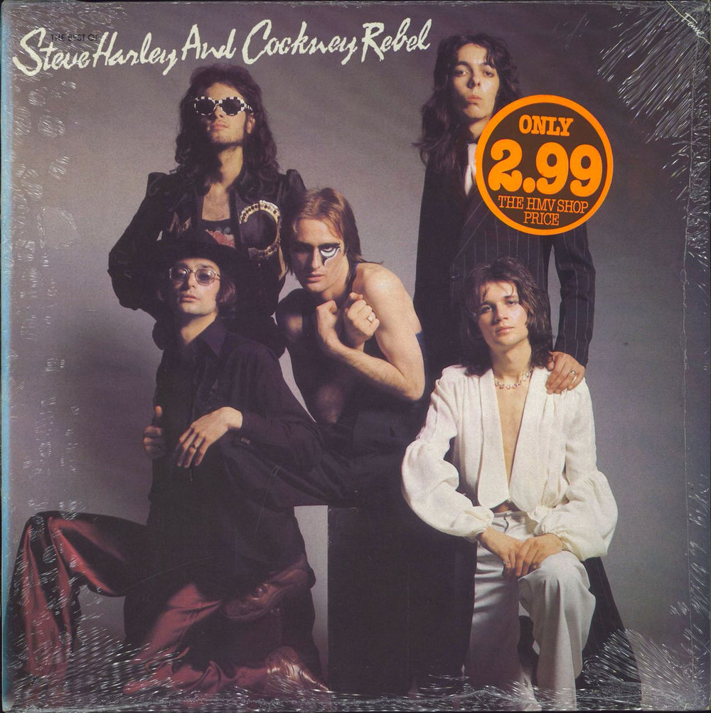 Steve Harley & Cockney Rebel The Best Of - stickered shrink UK vinyl LP album (LP record) FA3007