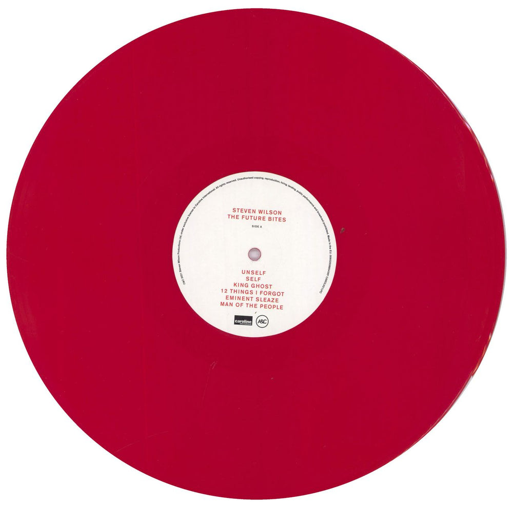 Steven Wilson The Future Bites - 180gm Red Vinyl UK vinyl LP album (LP record) SXWLPTH831589