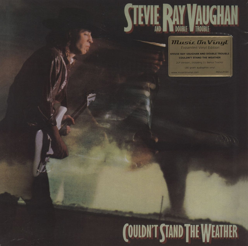 Stevie Ray Vaughan Couldn't Stand The Weather - 180gm Vinyl + Stickered Outer Bag UK 2-LP vinyl record set (Double LP Album) MOVLP190