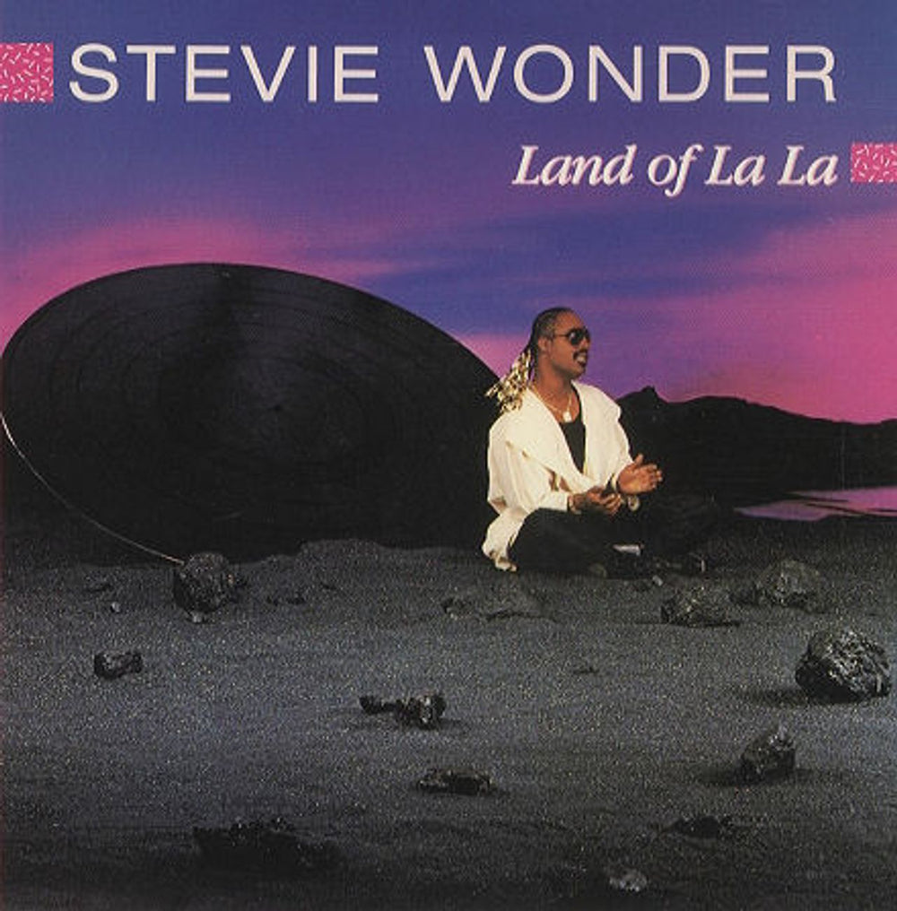 Stevie Wonder Land Of La La UK 7" vinyl single (7 inch record / 45) WOND1