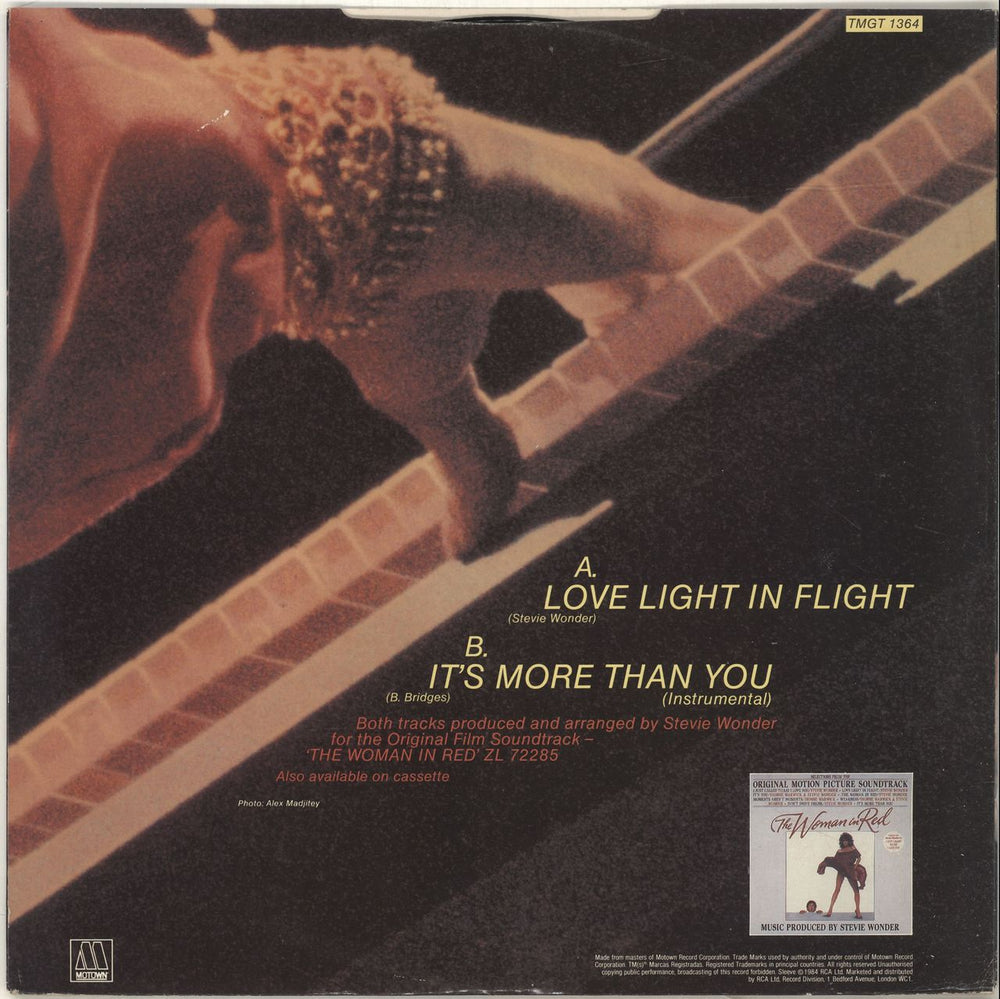 Stevie Wonder Love Light In Flight UK 12" vinyl single (12 inch record / Maxi-single)