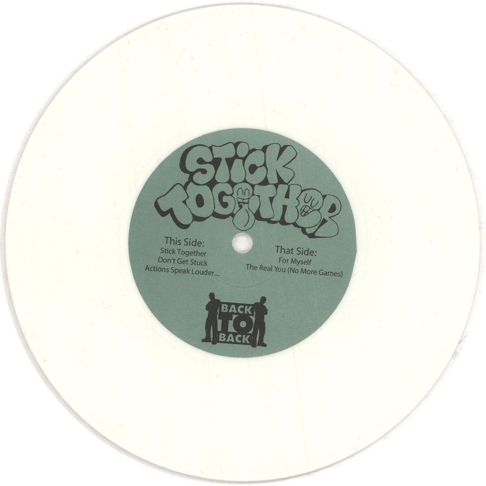 Stick Together No More Games - White Vinyl US 7" vinyl single (7 inch record / 45) 1T807NO743353