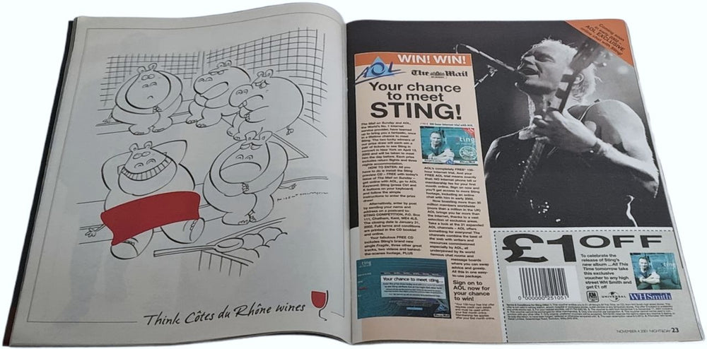 Sting All This Time - Mail On Sunday Mag + CD UK Promo CD single (CD5 / 5")