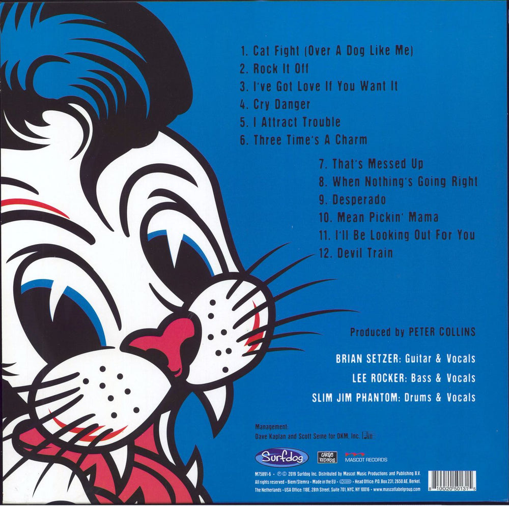 Stray Cats 40 [Forty] - 180gm Red Vinyl UK vinyl LP album (LP record) 810020501315