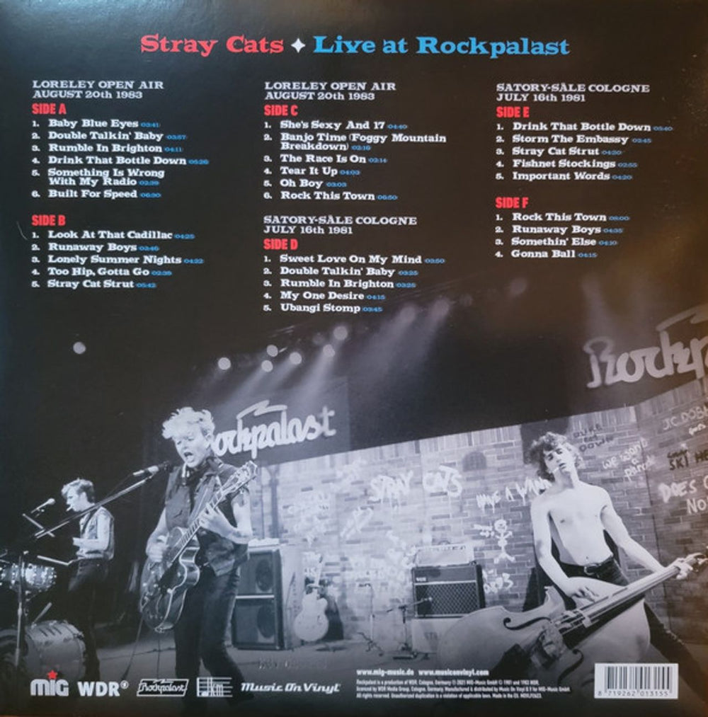 Stray Cats Live At Rockpalast - Silver Vinyl + Booklet UK 3-LP vinyl record set (Triple LP Album) 8719262013155