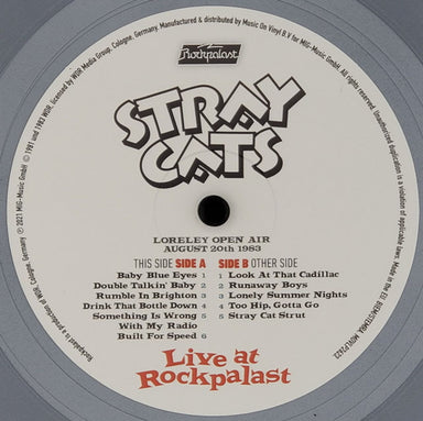 Stray Cats Live At Rockpalast - Silver Vinyl + Booklet UK 3-LP